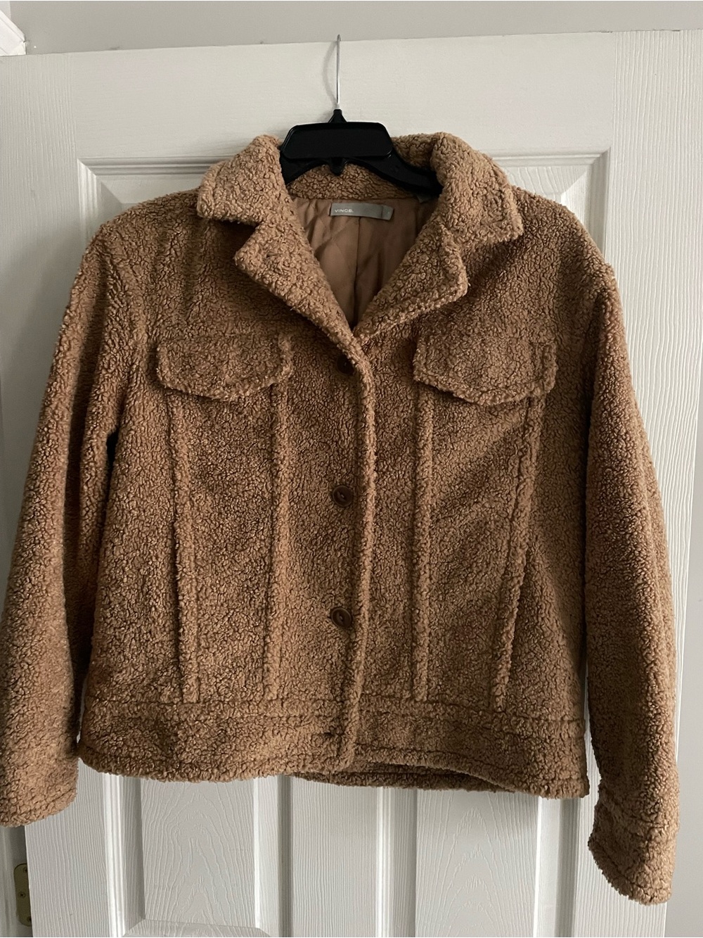 Vince Sherpa trucker jacket